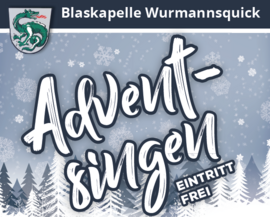 Banner Adventsingen 2019 Blaskapelle Wurmannsquick