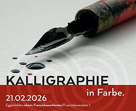 Banner KALLIGRAPHIE "Kalligraphie in Farbe"