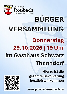 Banner Bürgerversammlung 2026