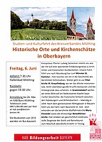 Logo Historische Orte und Kirchenschätze in Oberbayern
